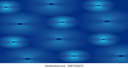 Fondo azul abstracto moderno con líneas geométricas brillantes. Diseño de forma hexagonal de degradado azul. Concepto de tecnología futurista.	