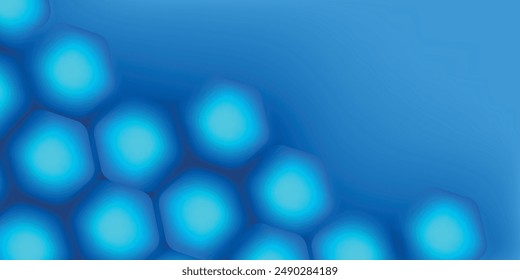 Fondo azul abstracto moderno con líneas geométricas brillantes. Diseño de forma hexagonal de degradado azul. Concepto de tecnología futurista. Traje para el Anuncio, folleto, ciencia, Sitio web, corporativo, cartel, cubierta