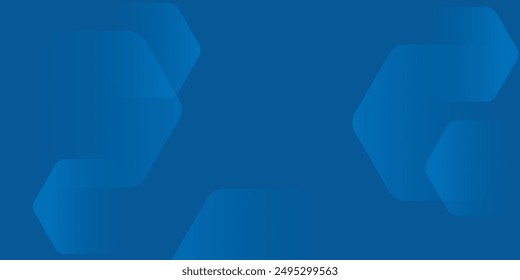 Fondo azul abstracto moderno con líneas geométricas brillantes. Diseño de forma hexagonal de degradado azul. Concepto de tecnología futurista.