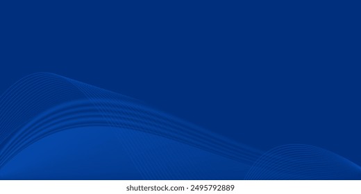 Moderner abstrakter blauer Hintergrund mit leuchtenden geometrischen Linien. Blaue Farbverlauf Sechseck Form Design. Futuristisches Technologiekonzept.	
