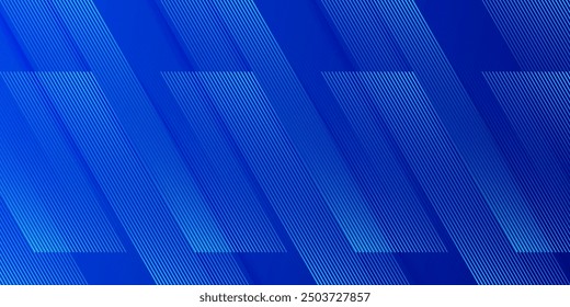 Fondo azul abstracto moderno con líneas geométricas brillantes. Diseño de forma hexagonal degradado azul. Concepto de tecnología futurista.	
