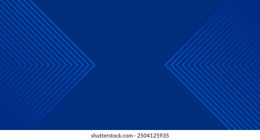 Fondo azul abstracto moderno con líneas geométricas brillantes. Diseño de forma hexagonal degradado azul. Concepto de tecnología futurista.	