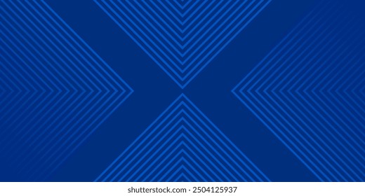 Fondo azul abstracto moderno con líneas geométricas brillantes. Diseño de forma hexagonal degradado azul. Concepto de tecnología futurista.	