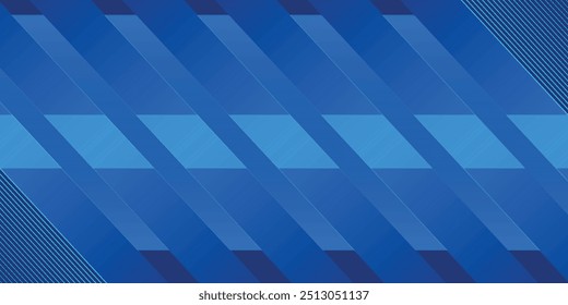 Fondo azul abstracto moderno con líneas geométricas brillantes. Diseño de forma hexagonal degradado azul. Concepto de tecnología futurista.	
