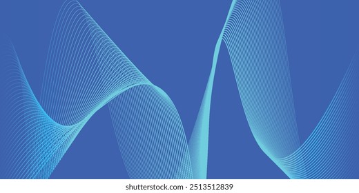 Fondo azul abstracto moderno con líneas geométricas brillantes. Diseño de forma hexagonal degradado azul. Concepto de tecnología futurista.	