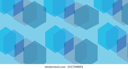 Fondo azul abstracto moderno con líneas geométricas brillantes. Diseño de forma hexagonal degradado azul. Concepto de tecnología futurista.