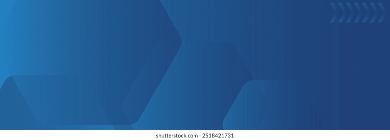 Fondo azul abstracto moderno con líneas geométricas brillantes. Diseño de forma hexagonal degradado azul. Concepto de tecnología futurista.