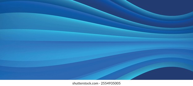 Modern abstract blue background with glowing geometric lines. Blue gradient hexagon shape design. Futuristic technology concept
