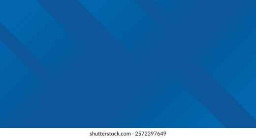 Modern abstract blue background with glowing geometric lines. Blue gradient hexagon shape design. Futuristic technology concept.