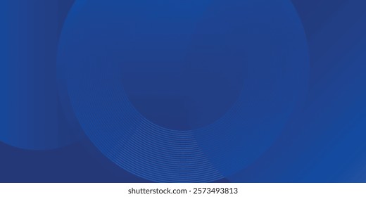 Modern abstract blue background with glowing geometric lines. Blue gradient hexagon shape design. Futuristic 