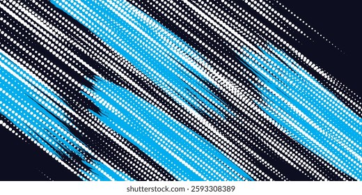 Modern abstract blue background with glowing geometric lines. Blue gradient hexagon shape design. vector