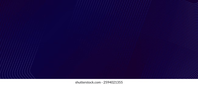 Modern abstract blue background with glowing geometric lines. Blue gradient hexagon shape design. Futuristic technology concept.