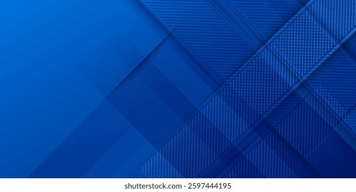 Modern abstract blue background with glowing geometric lines. Blue gradient hexagon shape design. Futuristic modern