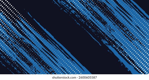 Modern abstract blue background with glowing geometric lines. Blue gradient hexagon shape design. vector
