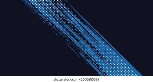 Modern abstract blue background with glowing geometric lines. Blue gradient hexagon shape design. vector