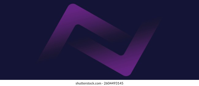 Modern abstract blue background with glowing geometric lines. Blue gradient hexagon shape design. Futuristic technology concept. Suit for brochure, science, website, banner, flyer, presentation, cover