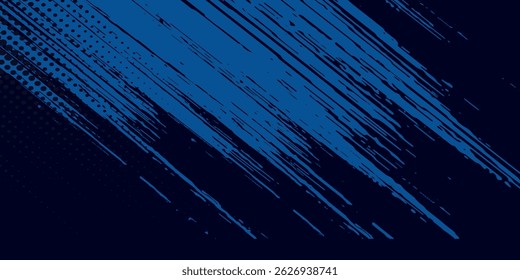 Fondo azul abstracto moderno con líneas geométricas brillantes. Diseño de forma hexagonal degradado azul. Concepto de tecnología futurista.