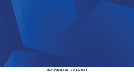 Modern abstract blue background with glowing geometric lines. Blue gradient hexagon shape design. Futuristic technology  modern arts