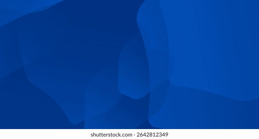 Modern abstract blue background with glowing geometric lines. Blue gradient hexagon shape design. Futuristic technology concept.
