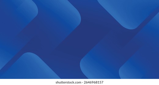 Fundo azul abstrato moderno com linhas geométricas brilhantes. Design de forma de hexágono de gradiente azul