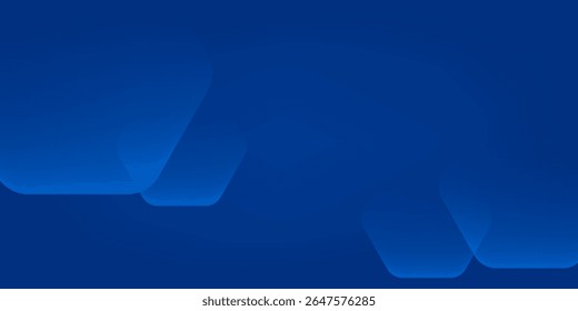 Fondo azul abstracto moderno con líneas geométricas brillantes.