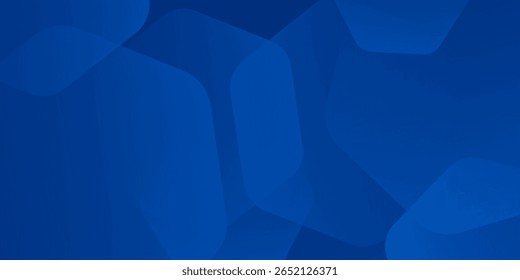 Modern abstract blue background with glowing geometric lines. Blue gradient hexagon shape design. Futuristic modern eps10.