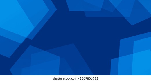 Fondo azul abstracto moderno con líneas geométricas brillantes. Formas hexagonales de gradiente azul. Moderno artístico simple.