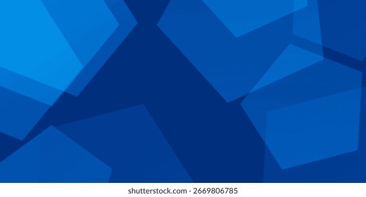 Fondo azul abstracto moderno con líneas geométricas brillantes. Formas hexagonales de gradiente azul. Arte moderno