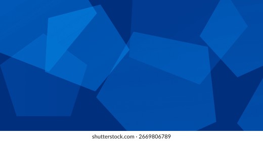 Modern abstract blue background with glowing geometric lines. Blue gradient hexagon shapes.