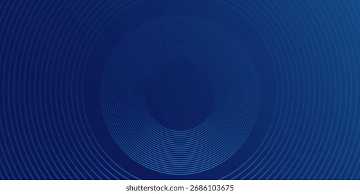 Fundo azul abstrato moderno com linhas curvas brilhantes. simples mistura bom bom padrão de curva de textura de arte