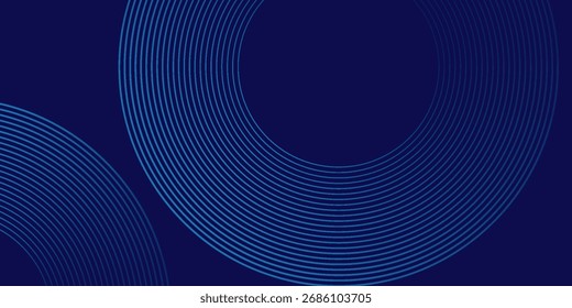 Modern Abstract blue background with glowing curved lines. simple blend