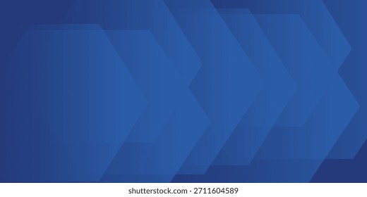 Fondo azul abstracto moderno con líneas geométricas brillantes. Diseño de forma hexagonal degradado azul. Concepto de tecnología futurista. Vector