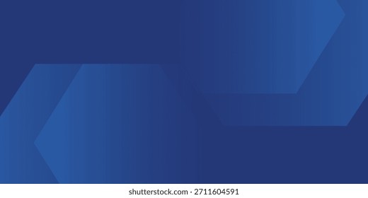 Fondo azul abstracto moderno con líneas geométricas brillantes. Diseño de forma hexagonal degradado azul. Concepto de tecnología futurista. Vector