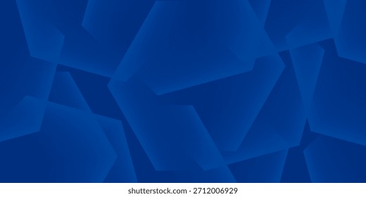 Fondo azul abstracto moderno con líneas geométricas brillantes. Diseño de forma hexagonal degradado azul. Moderno futurista