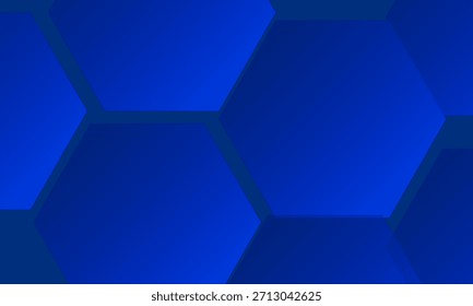 Fondo azul abstracto moderno con líneas geométricas brillantes. Diseño de forma hexagonal degradado azul. Concepto de tecnología futurista.