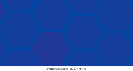 Fondo azul abstracto moderno con líneas geométricas brillantes. Diseño de forma hexagonal degradado azul. Concepto de tecnología futurista.