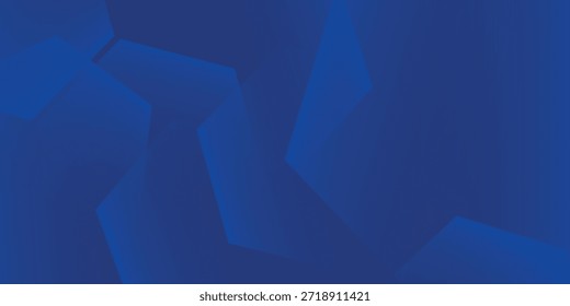 Fondo azul abstracto moderno con líneas geométricas brillantes. Diseño de forma hexagonal degradado azul. Moderno futurista