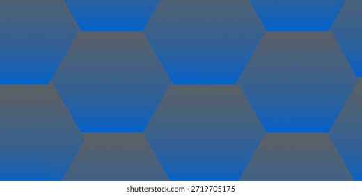 Modern abstract blue background with glowing geometric lines. Blue gradient hexagon shape design. Futuristic technology concept.	
