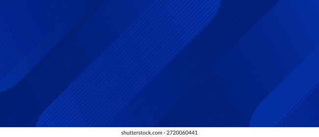 Fondo azul abstracto moderno con líneas geométricas brillantes. Diseño de forma hexagonal degradado azul. Concepto de tecnología futurista.