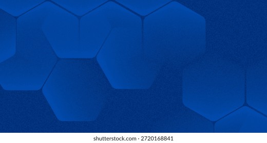 Fondo azul abstracto moderno con líneas geométricas brillantes. Diseño de forma hexagonal degradado azul. Concepto de tecnología futurista.