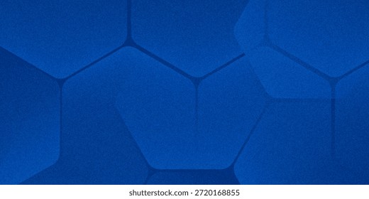 Fondo azul abstracto moderno con líneas geométricas brillantes. Diseño de forma hexagonal degradado azul. Concepto de tecnología futurista.