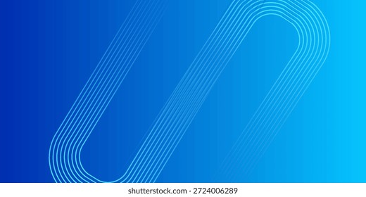 Fondo azul abstracto moderno con líneas geométricas brillantes. Diseño de forma hexagonal degradado azul. Concepto de tecnología futurista.	
