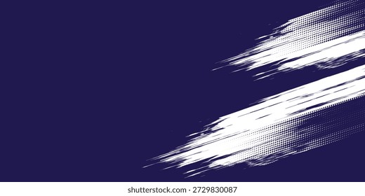 Fundo azul abstrato moderno com linhas geométricas brilhantes. Design de forma de hexágono de gradiente azul. ilustração de vetor