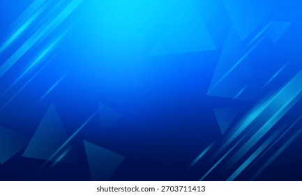 Fondo azul abstracto moderno con luz, forma geométrica y Ilustración vectorial de efecto brillante. Ciencia, futurista, concepto de tecnología energética. Traje para los negocios, corporativo, Anuncio, telón de fondo.
