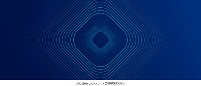 Modern abstract blue background with shining geometric lines. Futuristic technology concept. for banners, brochures, science, websites, companies, posters, covers