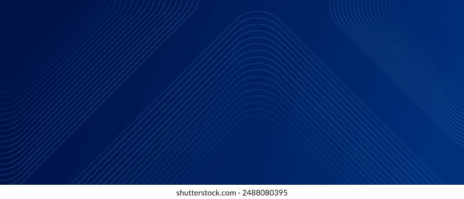 Fondo azul abstracto moderno con líneas geométricas brillantes. Diseño de forma hexagonal de degradado azul. Concepto de tecnología futurista. para Anuncios, folletos, ciencia, Sitios web, empresas, carteles, portadas