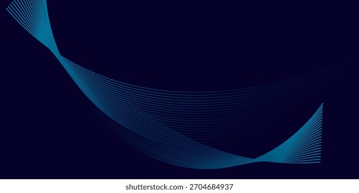 Fondo azul abstracto moderno con líneas geométricas brillantes. Diseño de forma hexagonal degradado azul. Concepto de tecnología futurista. para Anuncios, folletos, ciencia, Sitios web, empresas, carteles, cubiertas