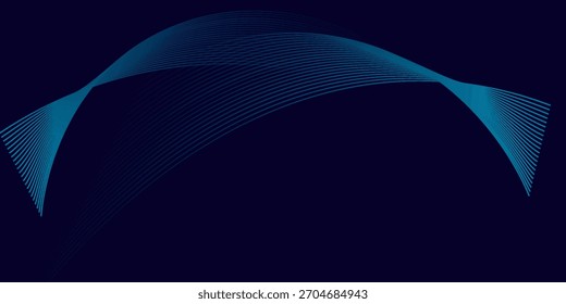 Fondo azul abstracto moderno con líneas geométricas brillantes. Diseño de forma hexagonal degradado azul. Concepto de tecnología futurista. para Anuncios, folletos, ciencia, Sitios web, empresas, carteles, cubiertas
