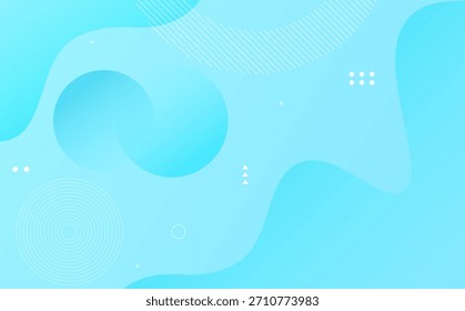 Fondo azul abstracto moderno con suaves Formas fluidas, Gradientes suaves, Elementos circulares y mínimos acentos geométricos. Perfecto para Anuncios, presentaciones, Sitios web y proyectos de diseño creativo.