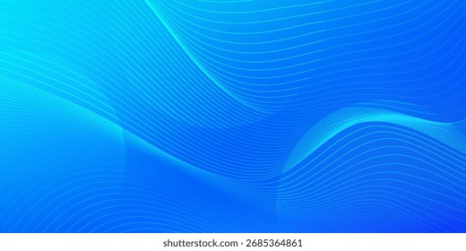 Modern abstract blue background with sparkling geometric lines. Blue gradient circle shape design.